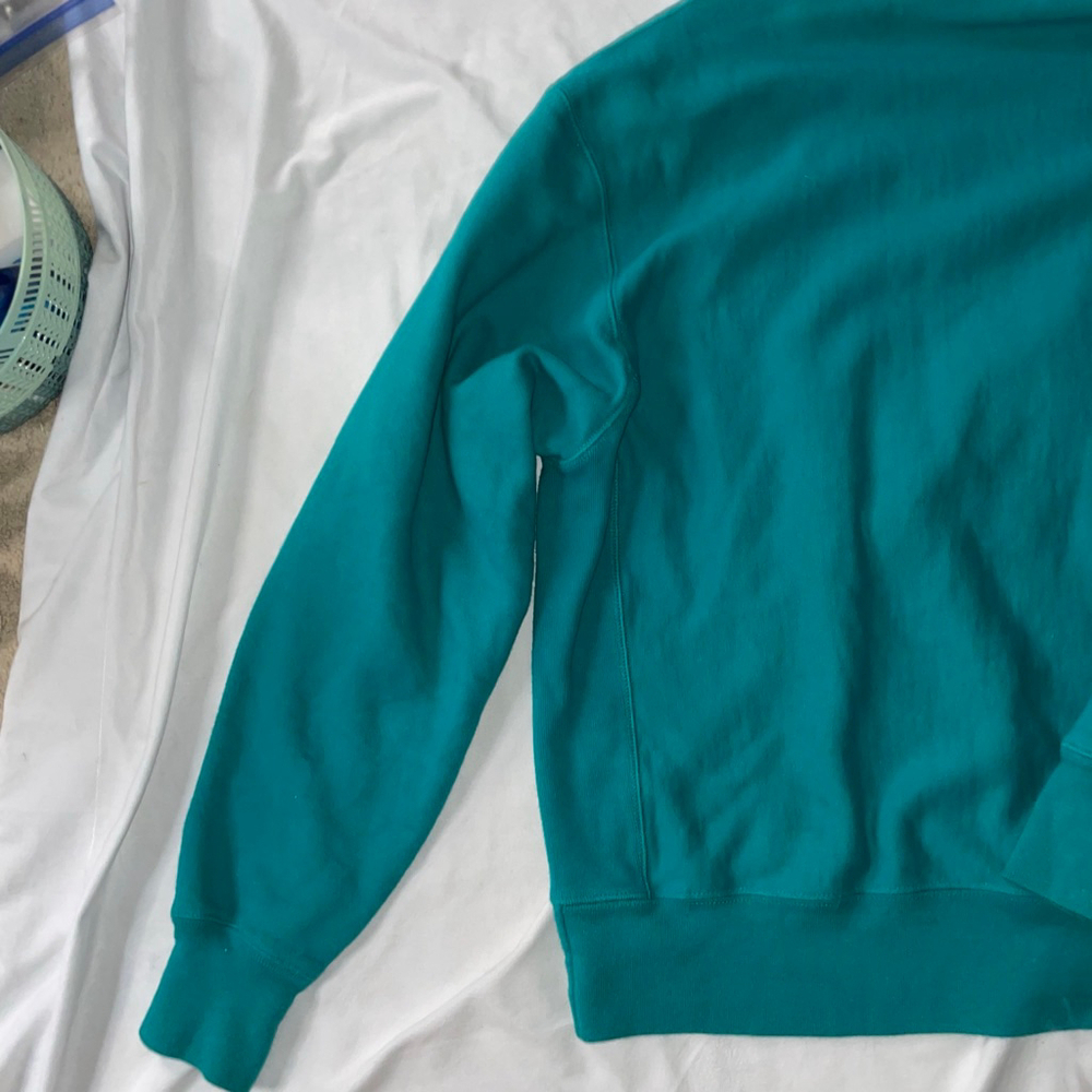 Champion Reverse Weave Teal Sweatshirt Size Large for Women - Picture 9 of 11